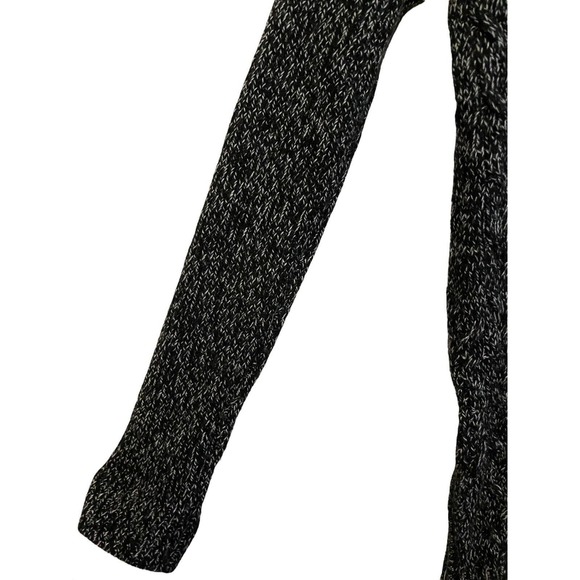 Athleta Wool Cashmere Sweater Size Small Black White Marled Asymmetrical Tunic - Picture 4 of 6